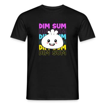 Dim Sum - Männer T-Shirt - Schwarz - Vorne - AI Model Male 178 light (178cm)