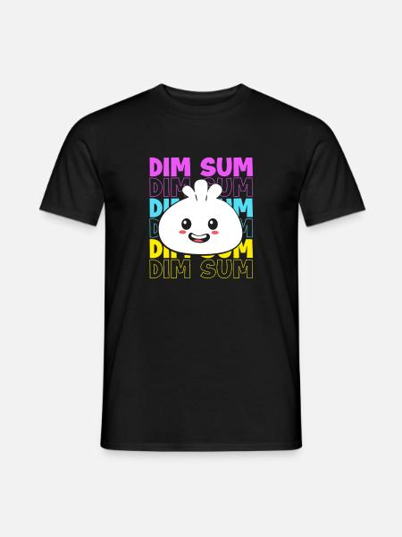 Dim Sum - Männer T-Shirt - Schwarz