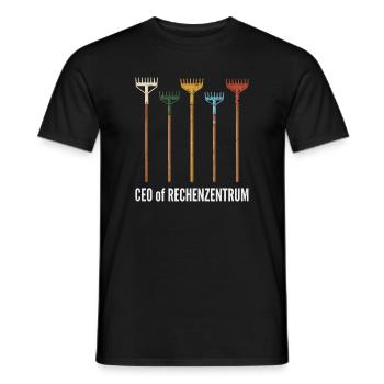 Rechenzentrum Gärtner Garten Gartenarbeit - Männer T-Shirt - Schwarz - Vorne - AI Model Male 178 light (178cm)