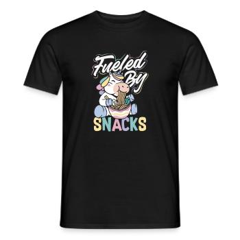 Ich Benötige Snacks, Lustiger Tierhumor - Männer T-Shirt - Schwarz - Vorne - AI Model Male 178 light (178cm)