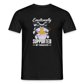 Ich Benötige Snacks, Lustiger Tierhumor - Männer T-Shirt - Schwarz - Vorne - AI Model Male 178 light (178cm)
