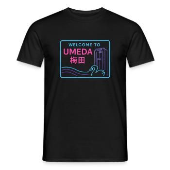 Welcome to Umeda - T-shirt homme - noir - Devant - AI Model Male 178 light (178cm)