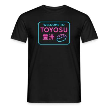 Welcome to Toyosu - T-shirt homme - noir - Devant - AI Model Male 178 light (178cm)