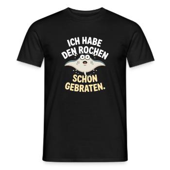Rochen Schon Gebraten Stachelrochen Manta Rochen - Männer T-Shirt - Schwarz - Vorne - AI Model Male 178 light (178cm)