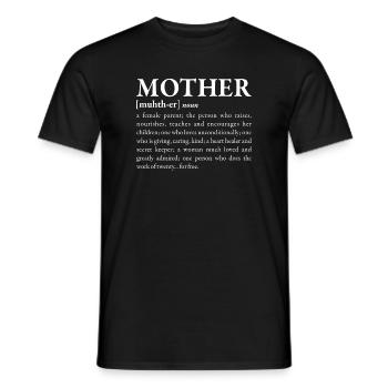 Mutter - Männer T-Shirt - Schwarz - Vorne - AI Model Male 178 light (178cm)