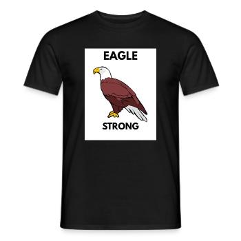 Eagle Strong Grafikthema - Männer T-Shirt - Schwarz - Vorne - AI Model Male 178 light (178cm)