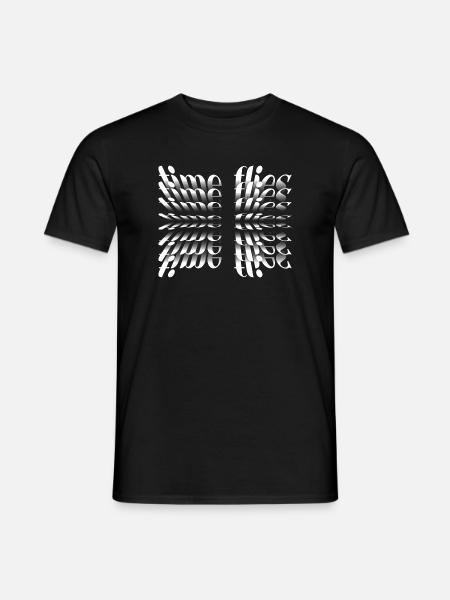 Motivation Shirt – Time Flies - Men's T-Shirt - black