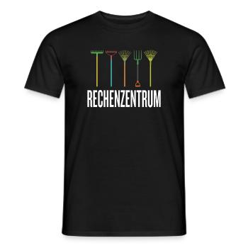 Leiter vom Rechenzentrum Gärtner Gärtnerin Garten - Männer T-Shirt - Schwarz - Vorne - AI Model Male 178 light (178cm)