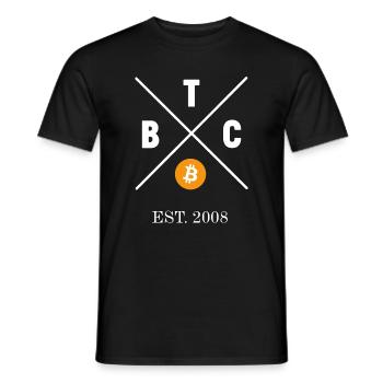 Bitcoin Freedom BTC Crypto Bitcoin Trader To Moon - Männer T-Shirt - Schwarz - Vorne - AI Model Male 178 light (178cm)