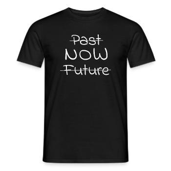 Spiritualitaet-PastFutureNow - Männer T-Shirt - Schwarz - Vorne - AI Model Male 178 light (178cm)
