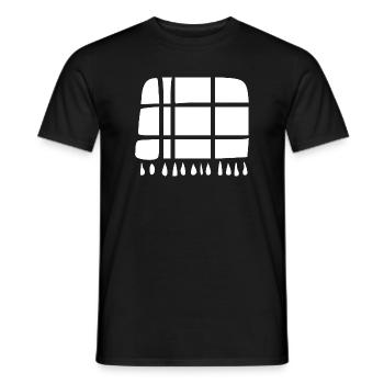 Wool blanket handmade gift - Men's T-Shirt - black - Front - AI Model Male 178 light (178cm)