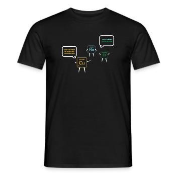 Chemielehrer Chemie Chemiker - Männer T-Shirt - Schwarz - Vorne - AI Model Male 178 light (178cm)