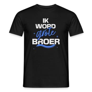 "Ich werde großer Bruder" Schwangerschaftsankündigung - Männer T-Shirt - Schwarz - Vorne - AI Model Male 178 light (178cm)