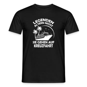 Kreuzfahrt Legenden - Männer T-Shirt - Schwarz - Vorne - AI Model Male 178 light (178cm)