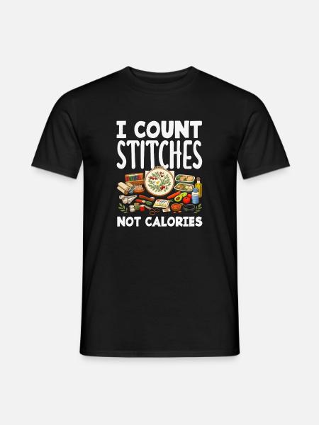 Funny needlepoint craft hobby - Men's T-Shirt - black