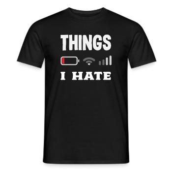 Dinge Die Ich Hasse - Männer T-Shirt - Schwarz - Vorne - AI Model Male 178 light (178cm)