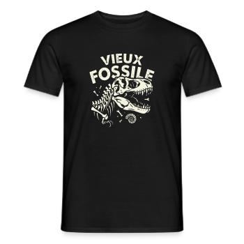 Geburtstag des alten fossilen Dinosaurier-Humors - Männer T-Shirt - Schwarz - Vorne - AI Model Male 178 light (178cm)