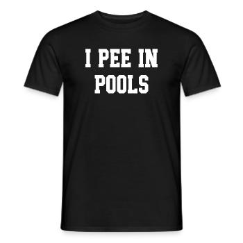 Fette Blocktypografie auf Schwarz - Männer T-Shirt - Schwarz - Vorne - AI Model Male 178 light (178cm)