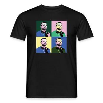 Selenskyj Pop-Art - Männer T-Shirt - Schwarz - Vorne - AI Model Male 178 light (178cm)