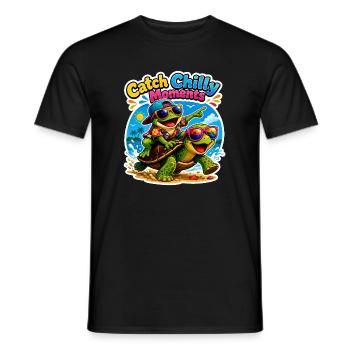 Urlaubs Vibes - Männer T-Shirt - Schwarz - Vorne - AI Model Male 178 light (178cm)