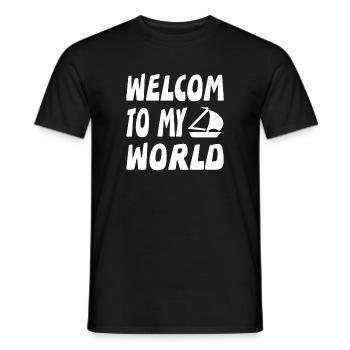 Segeln - Männer T-Shirt - Schwarz - Vorne - AI Model Male 178 light (178cm)