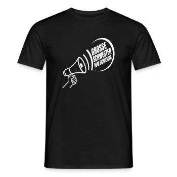Grosse Schwester Vom Schulkind – Schulanfang - Männer T-Shirt - Schwarz - Vorne - AI Model Male 178 light (178cm)
