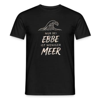 Only At Low Tide Is There Less Sea - Männer T-Shirt - Schwarz - Vorne - AI Model Male 178 light (178cm)