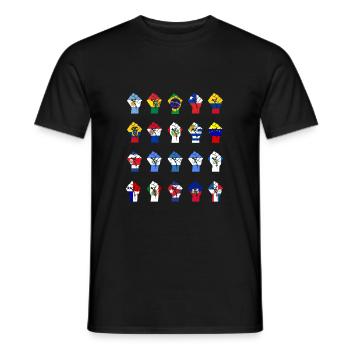 Lateinamerikanischer Widerstand - Männer T-Shirt - Schwarz - Vorne - AI Model Male 178 light (178cm)