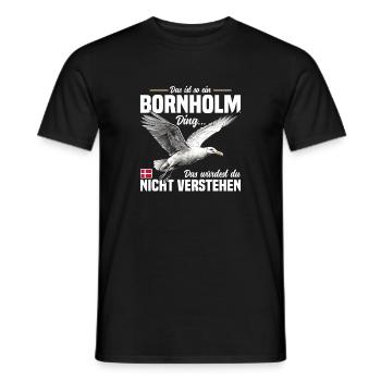 Das ist so ein Bornholm Ding - Männer T-Shirt - Schwarz - Vorne - AI Model Male 178 light (178cm)