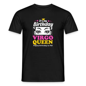 Sternzeichen Jungfrau - Männer T-Shirt - Schwarz - Vorne - AI Model Male 178 light (178cm)