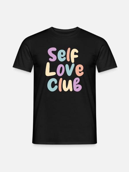 Self Love Club Pastel Print - Men's T-Shirt - black