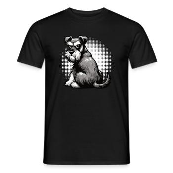 Schnauzer géant Schnauzer Propriétaire de Schnauzer - T-shirt homme - noir - Devant - AI Model Male 178 light (178cm)