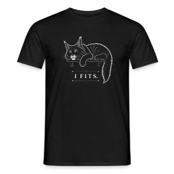 Maine Coon – I Fits - T-shirt homme - noir - Devant - AI Model Male 178 light (178cm)