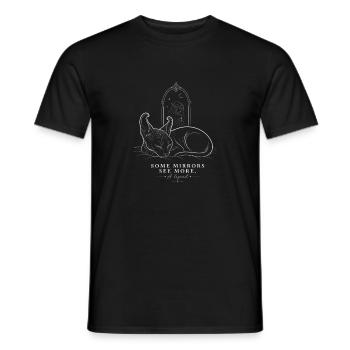 Elf Sphynx – Mirror Legend - Men's T-Shirt - black - Front - AI Model Male 178 light (178cm)