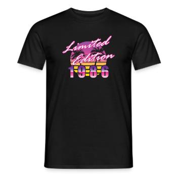 40. Geburtstag Limited Edition 1986 vintage - Männer T-Shirt - Schwarz - Vorne - AI Model Male 178 light (178cm)