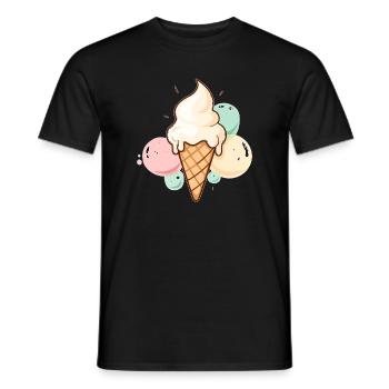 Bullet by bullet happy - Men's T-Shirt - black - Front - AI Model Male 178 light (178cm)