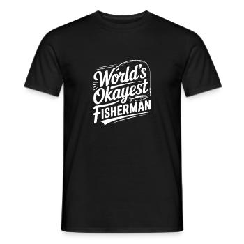 Der beste Fischer der Welt - Männer T-Shirt - Schwarz - Vorne - AI Model Male 178 light (178cm)