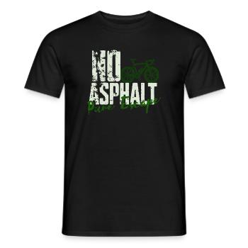 No Asphalt Pure Escape - Männer T-Shirt - Schwarz - Vorne - AI Model Male 178 light (178cm)