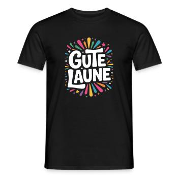 Gute Laune Karneval Fasching Karnevalskostüm Alaaf - Männer T-Shirt - Schwarz - Vorne - AI Model Male 178 light (178cm)
