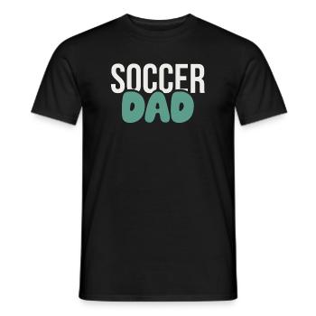 Soccer Dad Bold Style  - Men's T-Shirt - black - Front - AI Model Male 178 light (178cm)