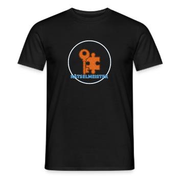 Rätselmeister – Team-Shirt für Escape-Gewinner - Männer T-Shirt - Schwarz - Vorne - AI Model Male 178 light (178cm)