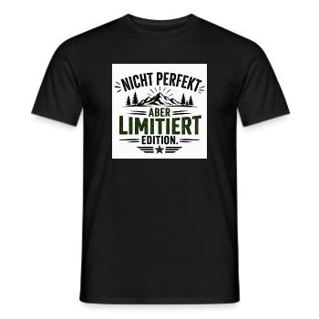 Nicht Perfekt Aber Limitierte Edition - Männer T-Shirt - Schwarz - Vorne - AI Model Male 178 light (178cm)