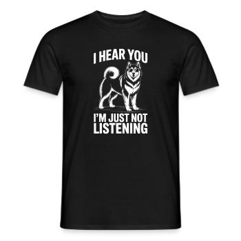 Alaskan Malamute Sayings Alaskan Malamute Gift - Men's T-Shirt - black - Front - AI Model Male 178 light (178cm)