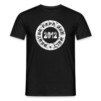 Father's Day 2012 - Men's T-Shirt - black - Front - AI Model Male 178 light (178cm)