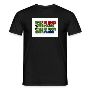 Sharp sharp  - Men's T-Shirt - black - Front - AI Model Male 178 light (178cm)