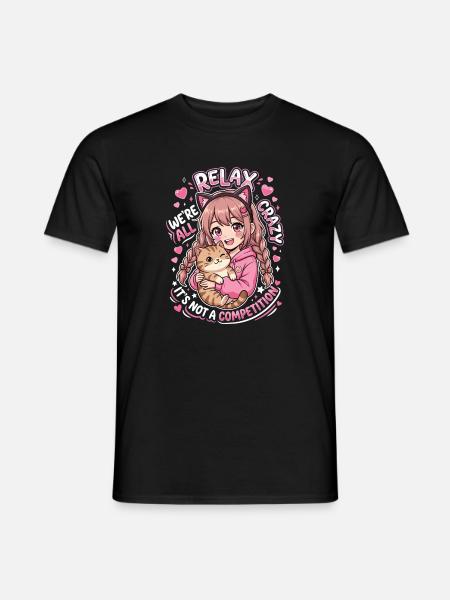 Relax We're All Crazy Competition - Men's T-Shirt - black