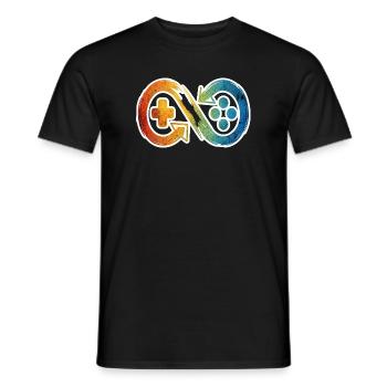 Invinity Controller - Men's T-Shirt - black - Front - AI Model Male 178 light (178cm)