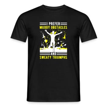 Coureur de campagne et entraîneur de cross-country - Unique Cross - T-shirt homme - noir - Devant - AI Model Male 178 light (178cm)