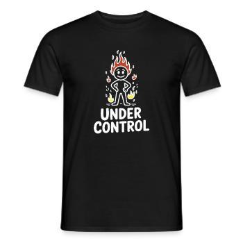 Figure de tir sous contrôle - T-shirt homme - noir - Devant - AI Model Male 178 light (178cm)