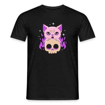 Pastel Gothic - Men's T-Shirt - black - Front - AI Model Male 178 light (178cm)